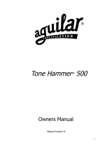 Aguilar Tone Hammer 500 Owner's manual