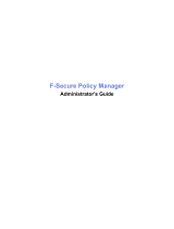 F-SECURE POLICY MANAGER 9.0 Administrator's Manual