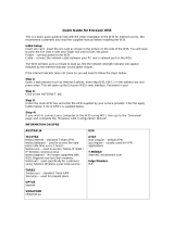 Ericsson W35 Quick Manual