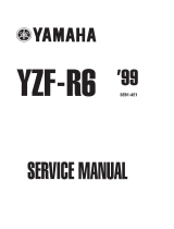 Yamaha 1999 YZF-R6 User manual