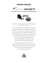 JL Audio C5-650 Owner's manual