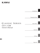 Kawai CS10 Owner's manual