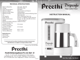 Preethi Drip CaféMG 208 User manual