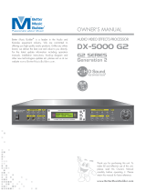Better Music Builder DX-5000 G2 Owner's manual