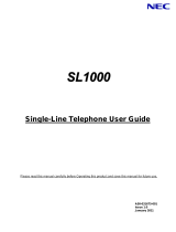 NEC SL1000 User manual