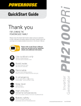 Powerhouse PH2100PRi Quick start guide