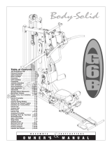 Body-Solid G6B Owner's manual