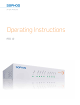 Sophos RED 10 Operating instructions