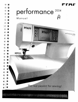 Pfaff performance 2054 Owner's manual