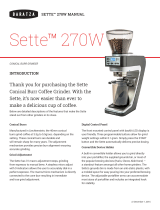 Baratza Sette 270W Owner's manual