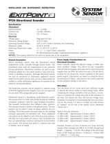 System Sensor SAA: PF24 Exitpoint User manual