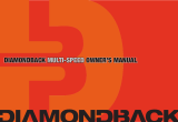 Diamondback MULTI-SPEED Owner's manual