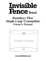 INVISIBLE FENCE boundary plus Owner's manual