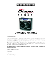 Genz Benz EL DIABLO 100 COMBO Owner's manual