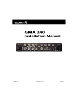 Garmin GMA 240 User manual