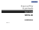 ADEMCO Ademco VISTA-40 User manual