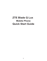 ZTE Blade Q Lux User manual