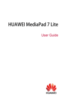Huawei MediaPad 7 Lite User manual