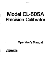 Omega CL-505A Owner's manual