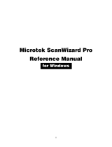 Microtek ScanWizard Pro User manual