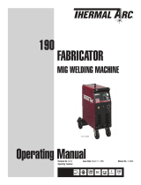 ESAB 190 FABRICATOR Mig Welding Machine User manual