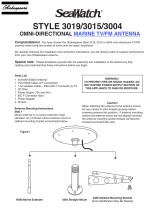 Shakespeare Electronic SeaWatch STYLE 3015 User manual