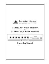 AUSTRALIAN MONITOR ACM60 Operating instructions