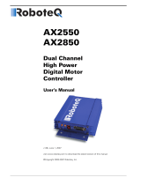 RoboteQ AX2850 User manual