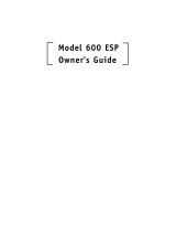 DEI 600ESP Owner's manual