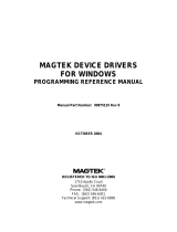 Magtek Full Size Swipe Card Reader Reference guide