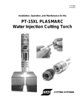 ESAB PT-15XL Plasmarc Water Injection Cutting Torch Installation guide
