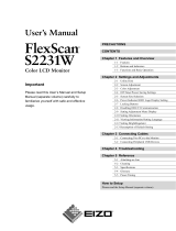Eizo FLEXSCAN S2231W Owner's manual