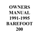 MasterCraft 1991 Barefoot 200 Owner's manual