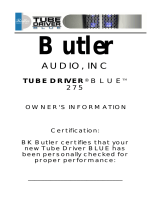 Butler TUBE DRIVER BLUE 2150 Owner's Information