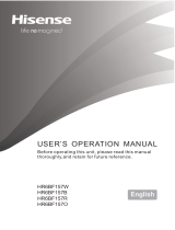 Hisense HR6BF157R User manual