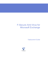 F-SECURE ANTI-VIRUS - FOR MICROSOFT EXCHANGE Deployment Manual