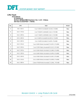 DFI CP330-NRM CPU/Memory Compatibility List User manual