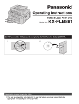Panasonic KXFLB881 Operating instructions