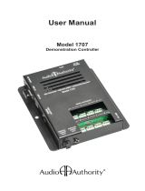 Audio Authority 1707 User manual