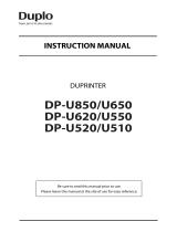 Duplo DP-U520 User manual