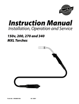 ESAB 270 and 340 MXL Torches User manual