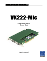 Digigram VX222-Mic User manual