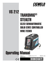 CIGWELD VS 212 TRANSMIG® Stealth CC/CV Semiautomatic Solid State Controlled Wire Feeder User manual