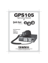 Uniden GPS105 Operating instructions
