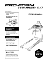 Pro-Form C 970 Pro Treadmill User manual