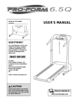 Pro-Form 6.5 Q PETL54021 User manual