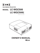 Eiki LC-WGC500 User manual