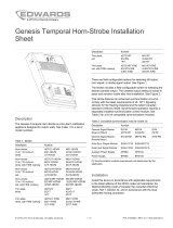 EDWARDS Genesis Temporal Horn-Strobe Installation guide