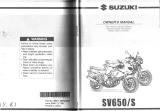 Suzuki SV650 Owner's manual