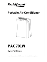 KoldFront PAC701W Owner's manual